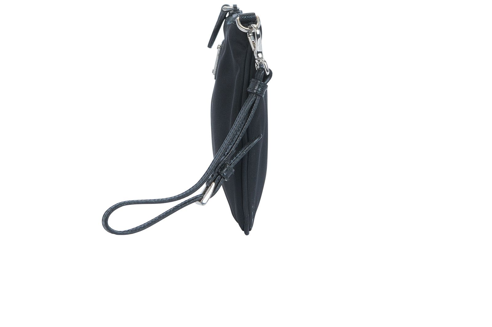 Re-Nylon Pouch, &pound;220, Handbags, Black, Nylon, Bottom view